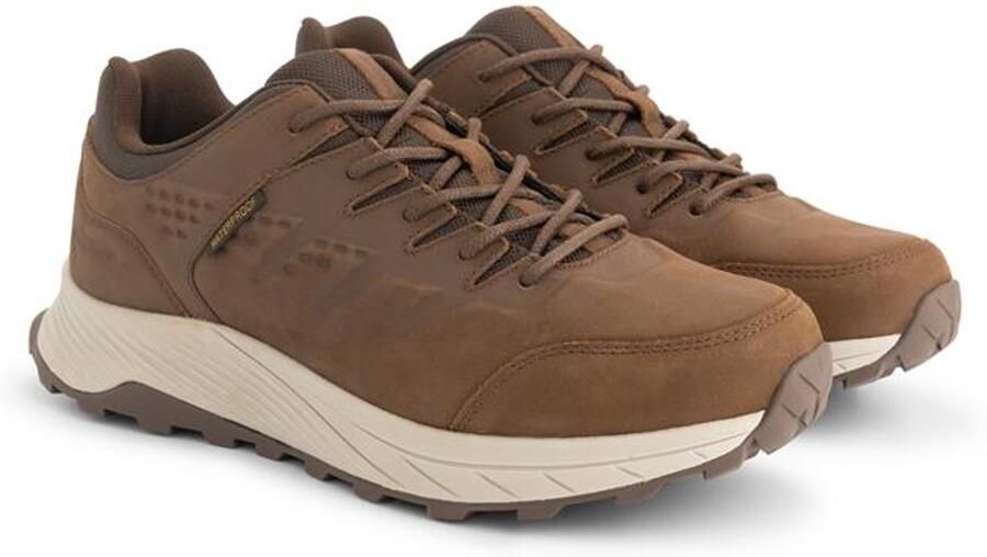 Travelin ' Skagan Heren Lage wandelschoenen Waterdicht Donkerbruin