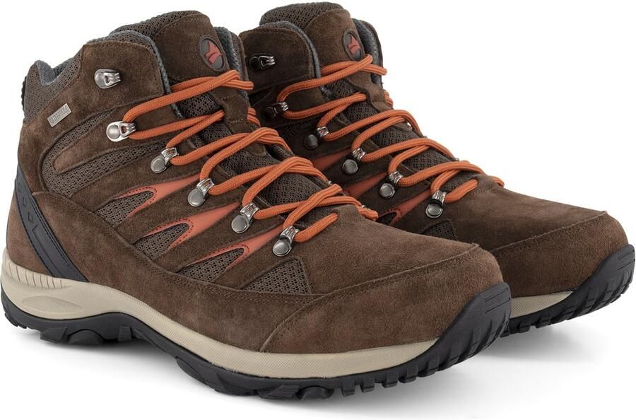 Travelin ' Skodborg Heren Halfhoge wandelschoenen Waterdicht Bruin