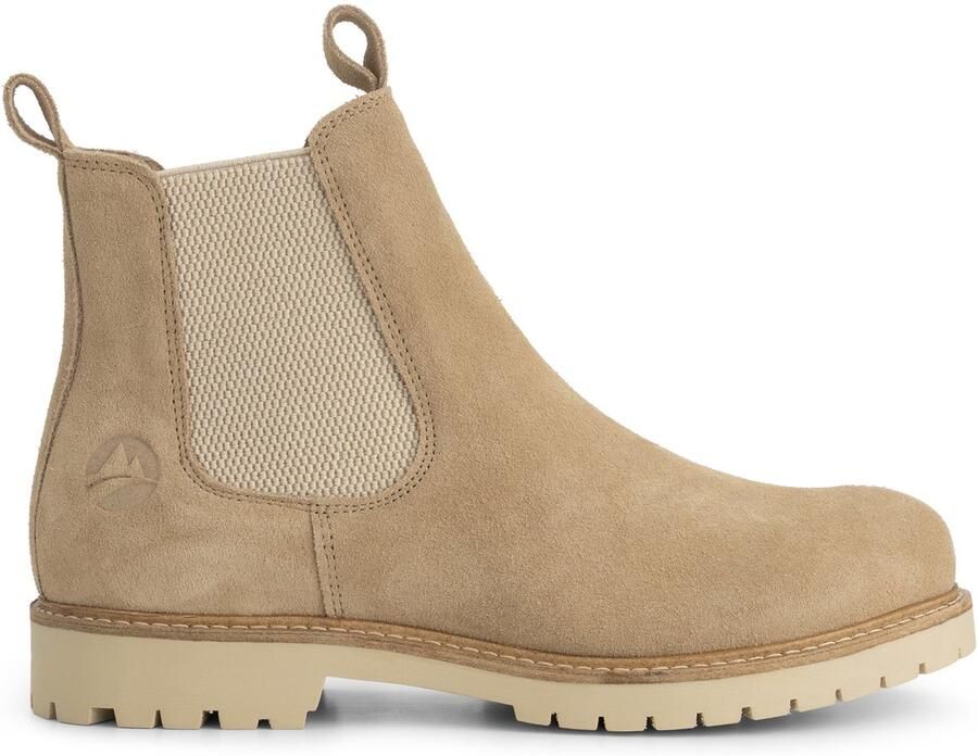 Travelin ' Skovdal Dames Chelseaboot Suede Zand