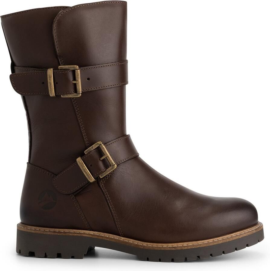 Travelin ' Sogne Dames Biker boots Wolgevoerd Donkerbruin
