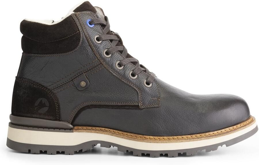 Travelin ' Sundby Heren Veterboots Wolgevoerd Bruin