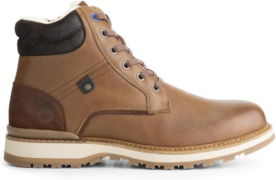 Travelin ' Sundby Heren Veterboots Wolgevoerd Cognac