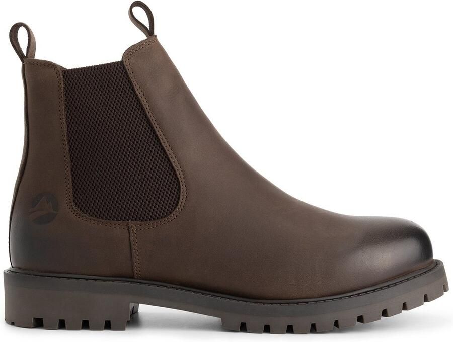 Travelin ' Talvik Heren Chelsea boots Nubuck Donkerbruin