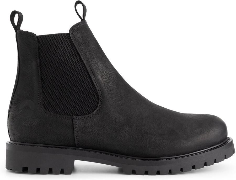 Travelin ' Talvik Heren Chelsea boots Nubuck Zwart