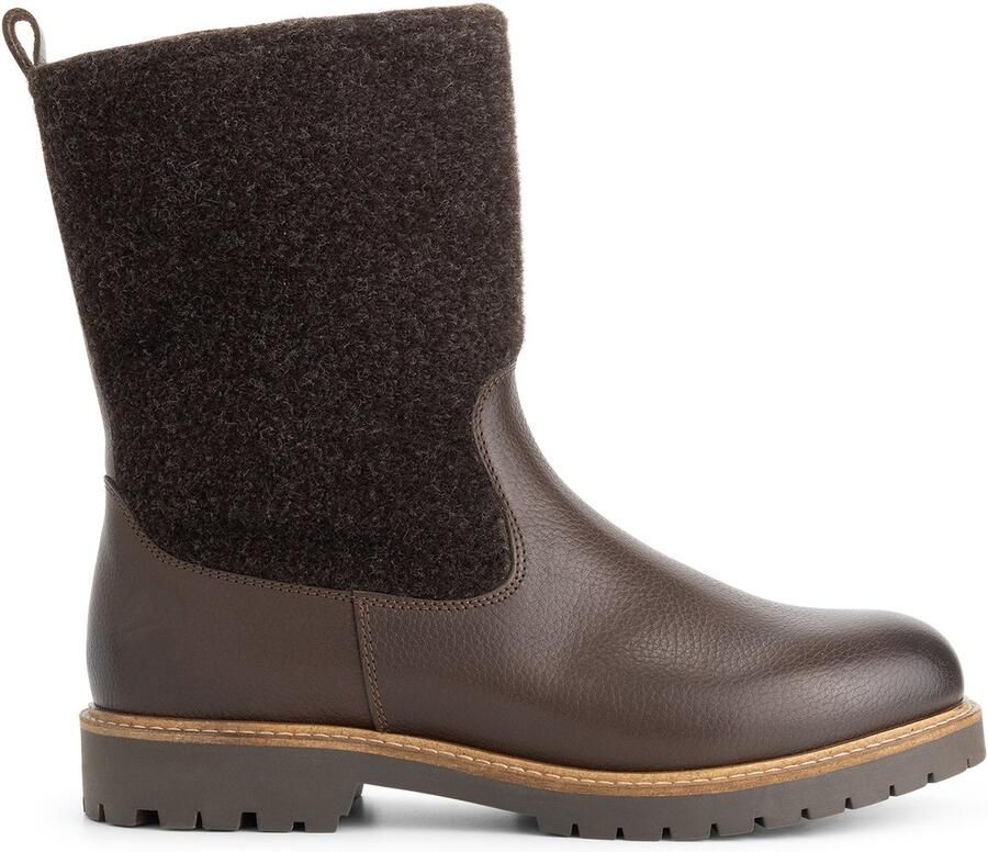 Travelin ' Tanae Dames Laarzen Wol Vilt Donkerbruin