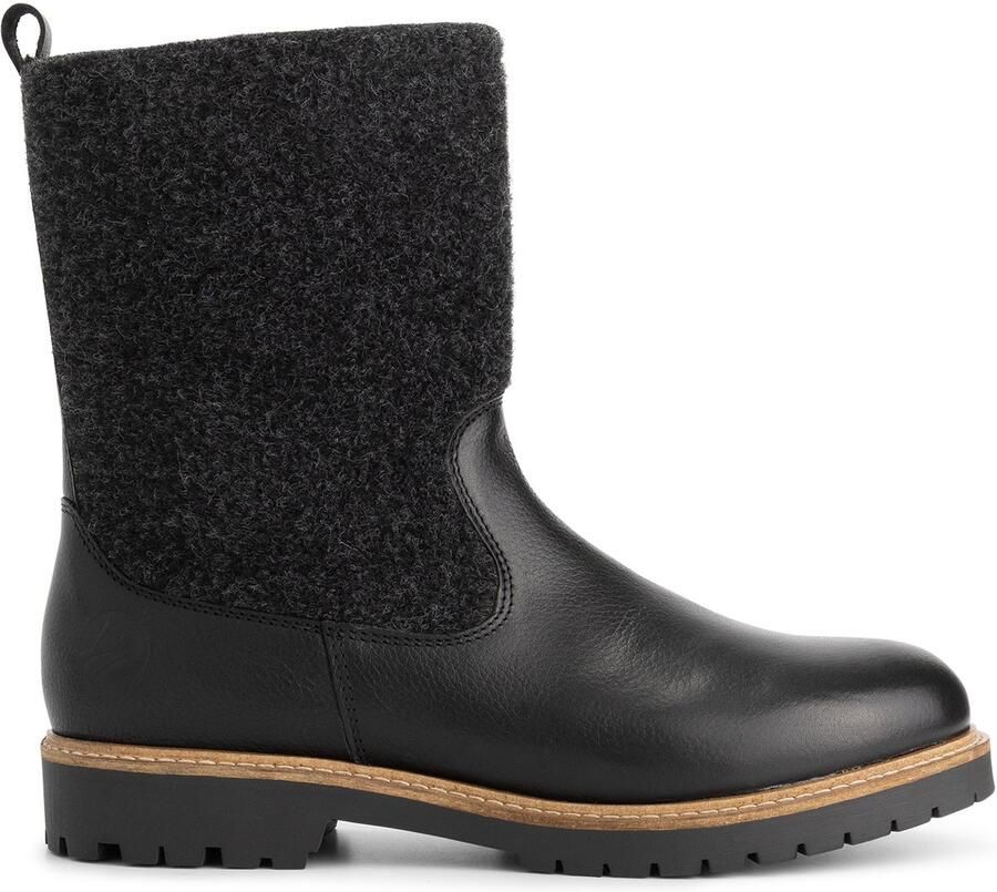 Travelin ' Tanae Dames Laarzen Wol Vilt Zwart