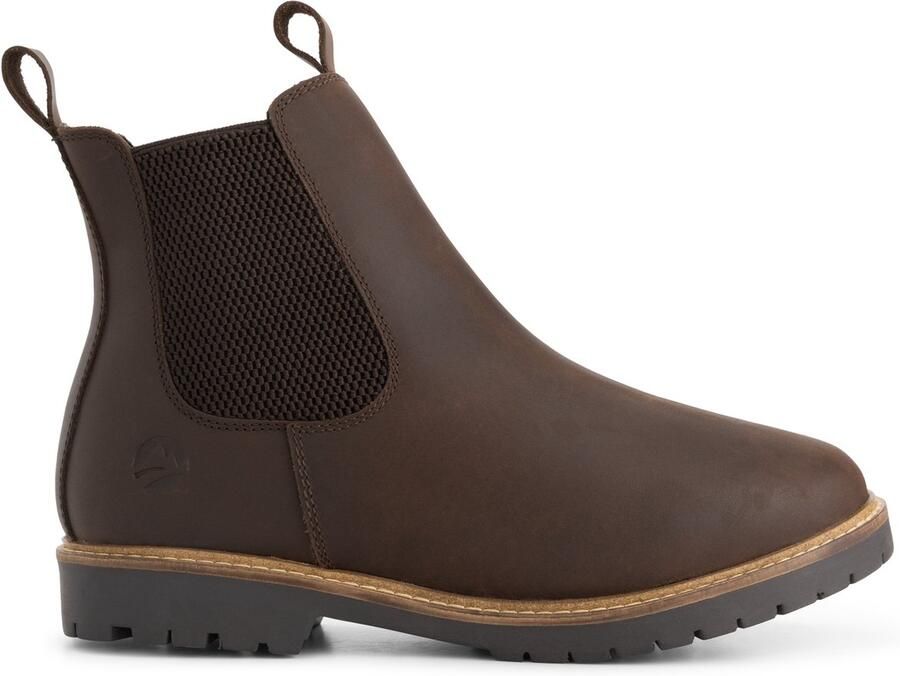 Travelin ' Thisted Dames Chelsea boots Wol gevoerd Donkerbruin - Foto 1