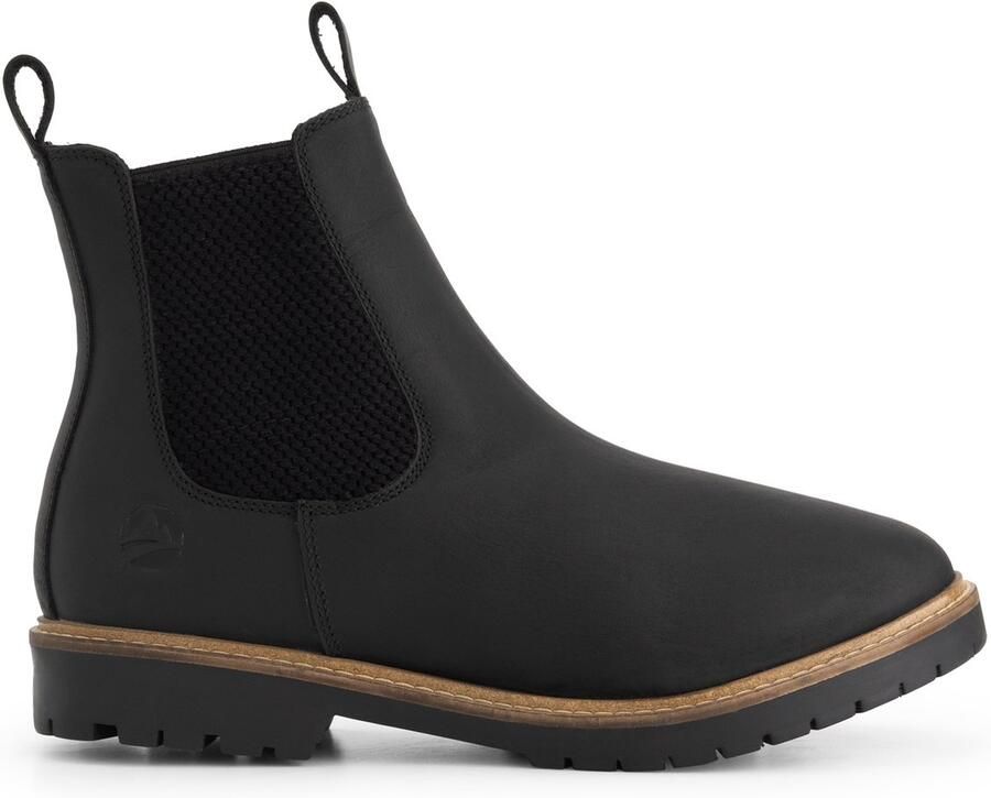 Travelin ' Thisted Dames Chelsea boots Wol gevoerd Zwart