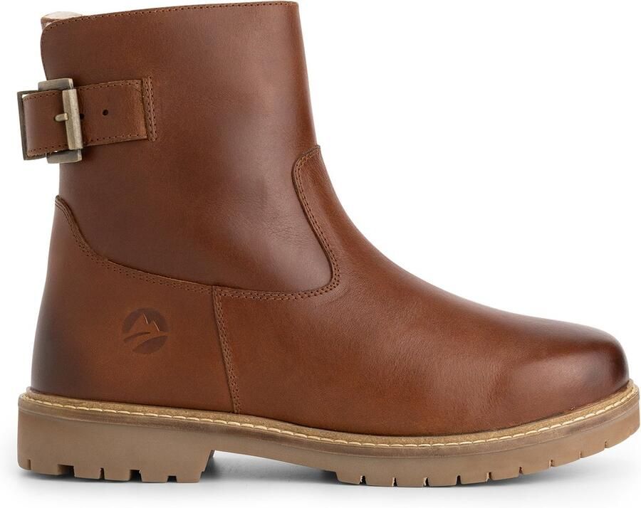 Travelin ' Tingvoll Dames Enkellaarzen Wolgevoerd Cognac