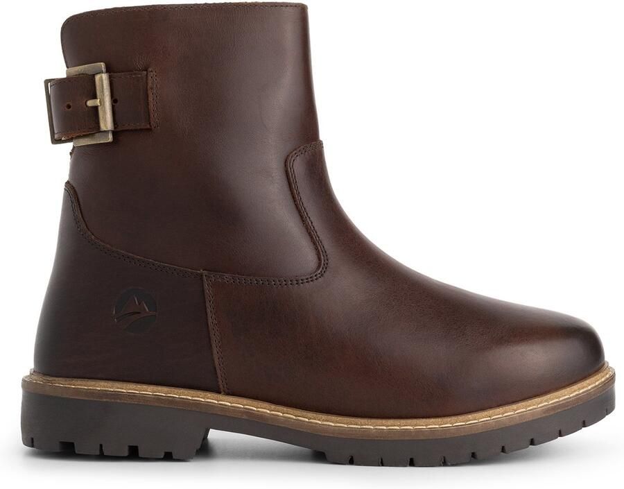 Travelin ' Tingvoll Dames Enkellaarzen Wolgevoerd Donkerbruin