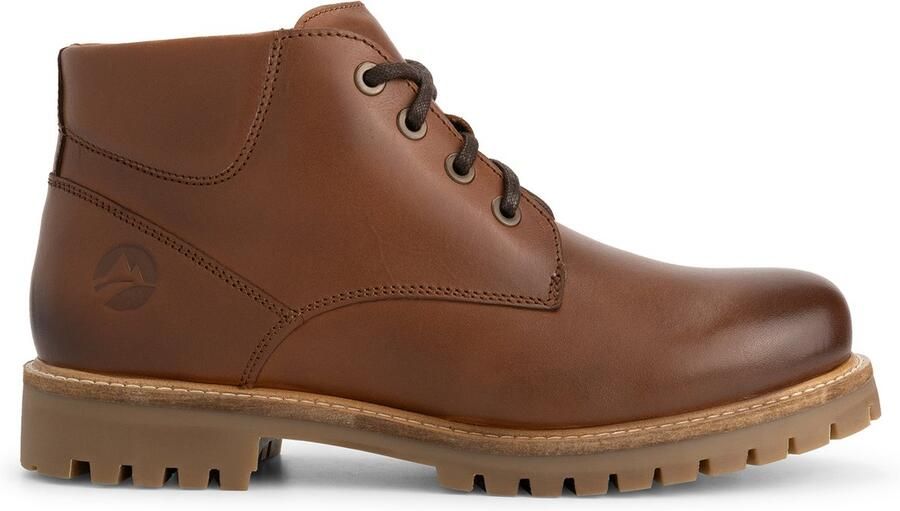 Travelin ' Tohuse Heren Veterboots Leer Cognac