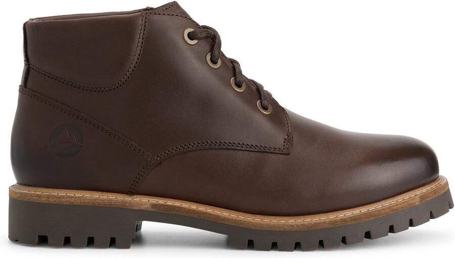 Travelin ' Tohuse Heren Veterboots Leer Donkerbruin