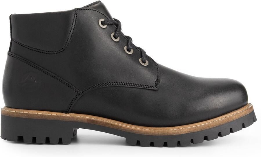 Travelin ' Tohuse Heren Veterboots Leer Zwart