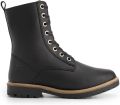 Travelin ' Torpsund Dames Veterboots met rits Wol gevoerd Zwart - Zwart