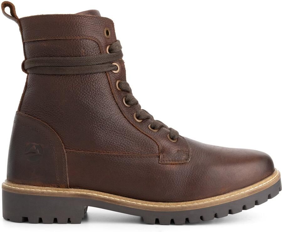 Travelin ' Trongsberg Heren Veterboots Wolgevoerd Donkerbruin