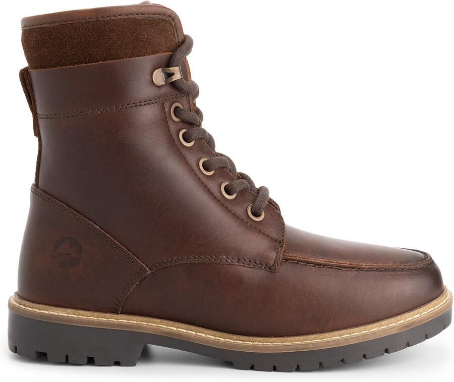 Travelin ' Tronstad Dames Veterboots Wolgevoerd Donkerbruin