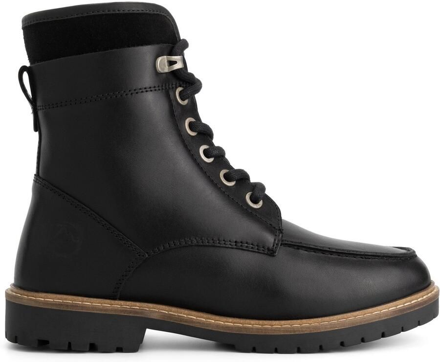 Travelin ' Tronstad Dames Veterboots Wolgevoerd Zwart