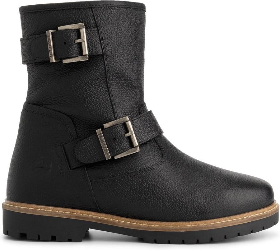Travelin ' Trustrup Dames Biker boots Wolgevoerd Zwart