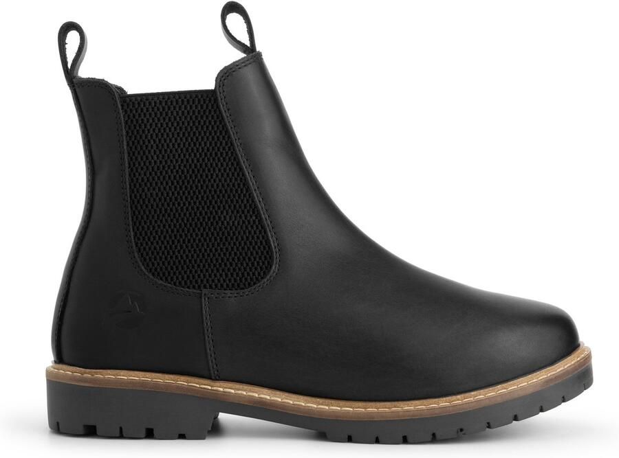 Travelin ' Tversted Dames Chelsea boots Wol gevoerd Zwart