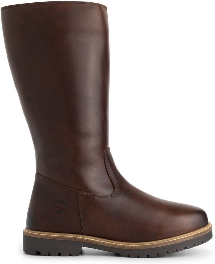 Travelin ' Vinstra Dames Hoge laarzen Wolgevoerd Donkerbruin