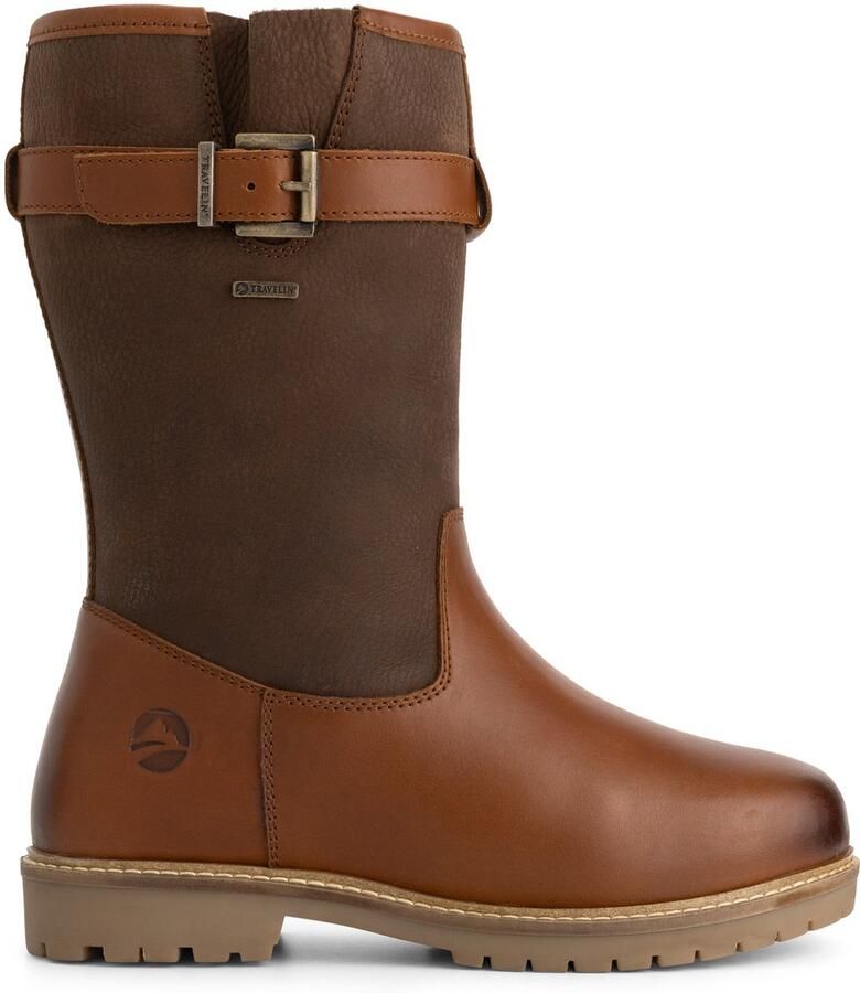 Travelin ' Vrangen Dames Outdoorlaarzen Wol gevoerd Cognac