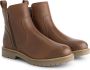 Travelin ' Vestmar Dames leren enkellaarsjes met rits Leren boots vrouwen Cognac leer - Thumbnail 4