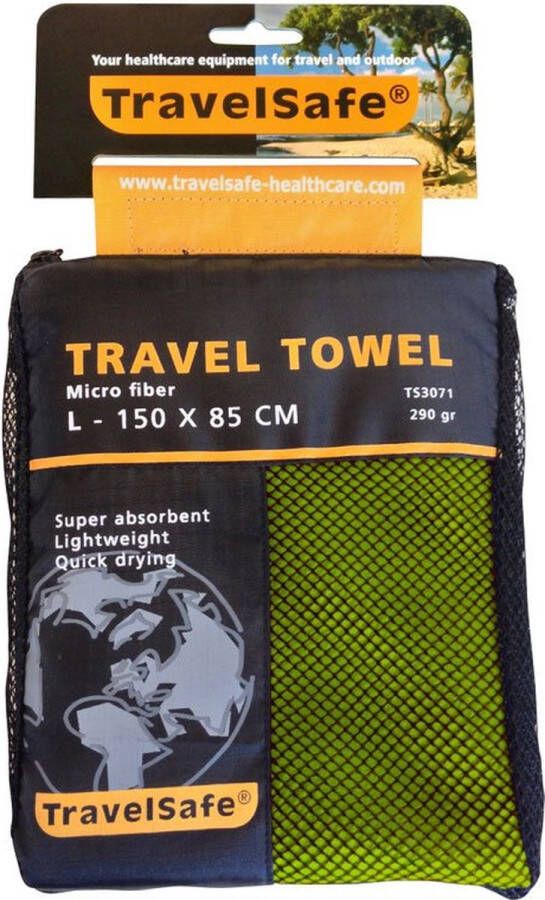 Travelsafe Traveltowel Microfibre 85x L Groen