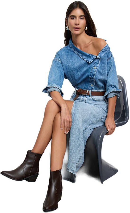 TRENDYOL SHOES Bruine Blokhak Dames Cowboylaarzen Takaw25Bo00033