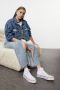 TRENDYOL SHOES Marineblauwe Veterschoenen Voor Dames Met Hoge Bovenkant Takaw25Sn00000 - Thumbnail 2