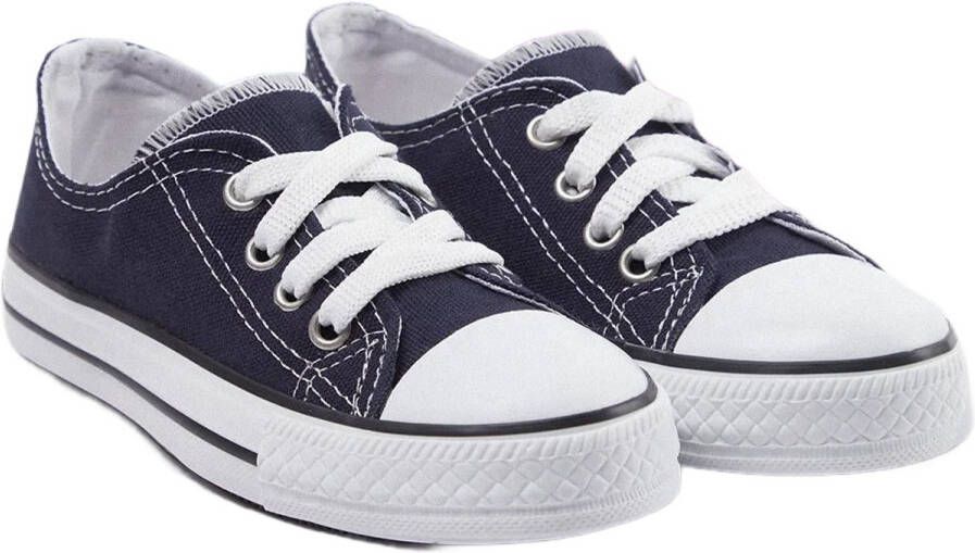 TRENDYOL SHOES Marineblauwe Veterschoenen Voor Grote Kleine Kinderen Unisex Takaw25Sn00018