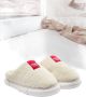 TRENDYOL SHOES Dusty Rose Plush Weaving Label Gedetailleerde Dames Thuispantoffels Takaw25Er00012 - Thumbnail 3