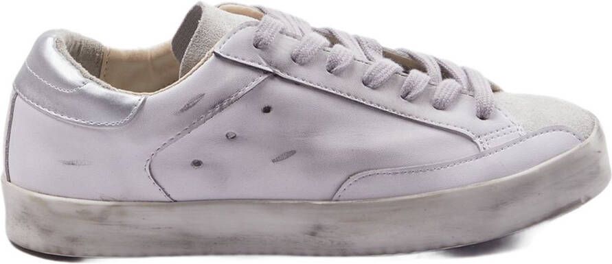 TRENDYOL SHOES Witte Contrast Glitter Retro Dames Sneakers Takaw25Sn00007