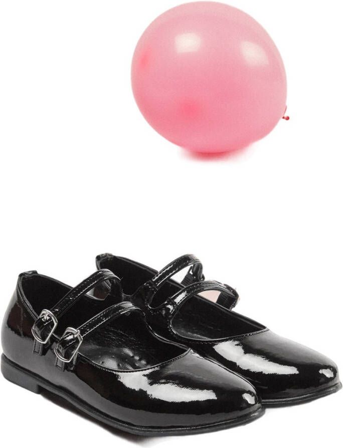 TRENDYOL SHOES Zwart Dubbelband Lakleer Mary Jane Grote Kleine Meisjes Ballerina's Voor Kinderen Takaw25Be00011