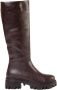 TRENDYOL SHOES Donkerbruine Dikke Zool Rits Dameslaarzen Takaw25Cz00005 - Thumbnail 1