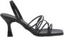 TRENDYOL SHOES Zwarte Enkelband Dunne Hak Vierkante Neus Dames Sandalen Met Hak Takss25To00003 - Thumbnail 1