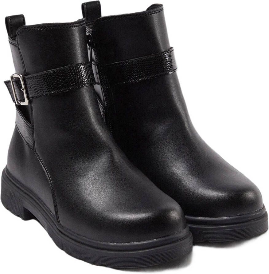 TRENDYOL SHOES Zwarte Gesp Rits Grote Meisjes Kinderlaarzen Takaw25Bo00038
