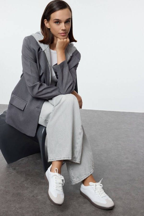 TRENDYOL SHOES Trendyol Volwassenen Vrouwen Casual Dagelijks Kleur geblokkeerd sportschoenen Wit