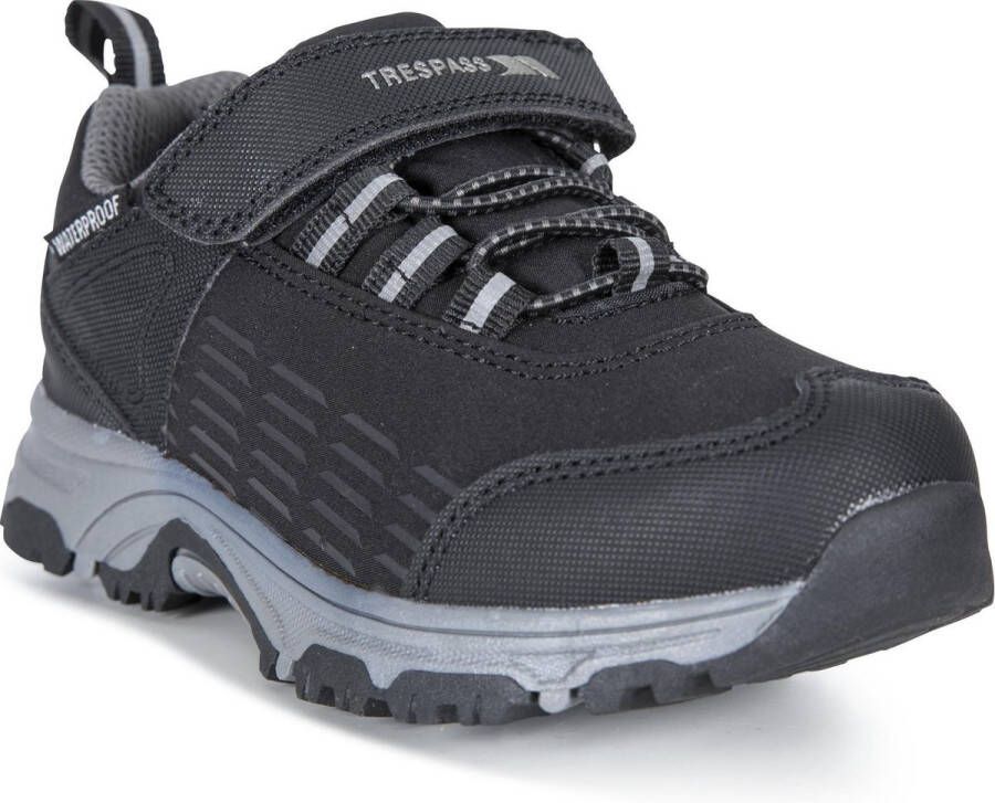 Trespass Childrens Kids Harrelson Low Cut Hiking Trainers (Black)