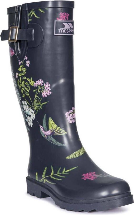 Trespass Womens Ladies Elena Wellington Boots (Humming Bird Print)