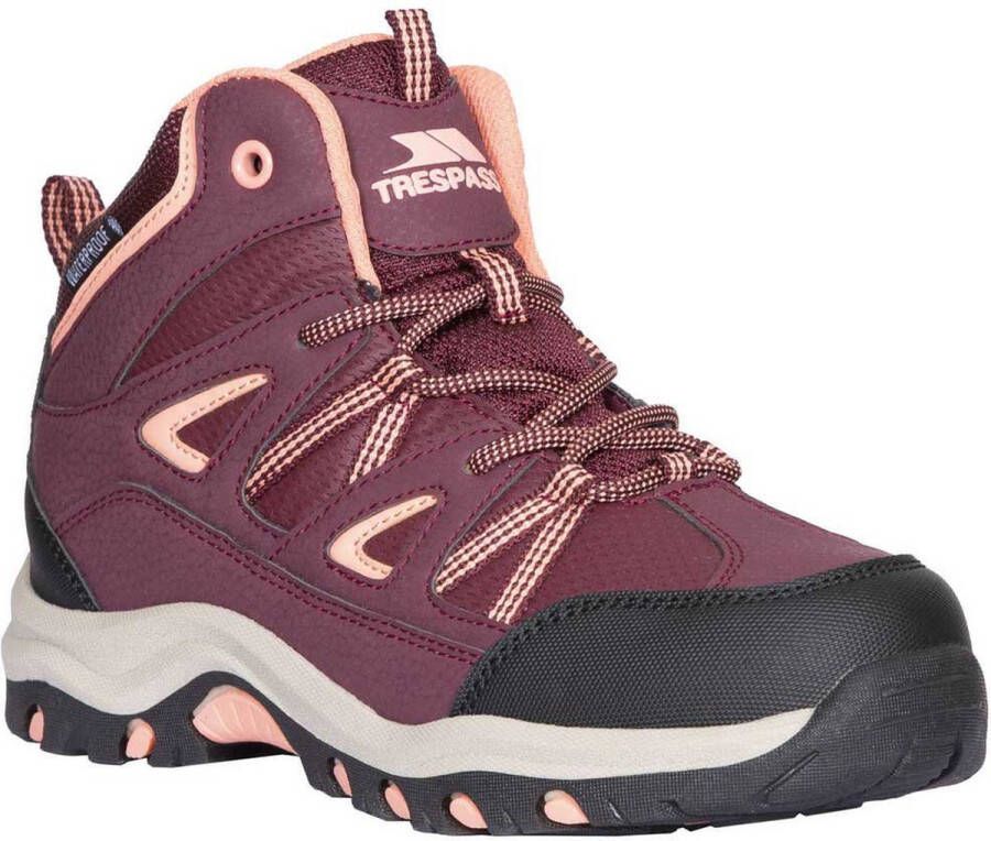 Trespass Waterproof Wandelschoenen Donker Roze Zwart - Foto 2