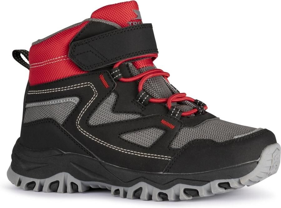 Trespass Kinder Stiefel Adair Walking Boot Black Red