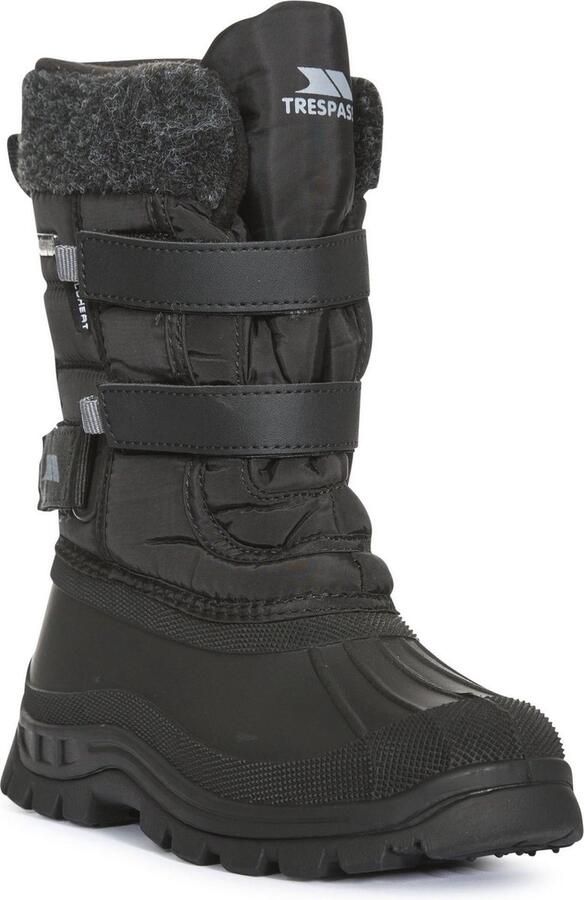 Trespass Childrens Boys Strachan II Waterproof Touch Fastening Snow Boots (Black) - Foto 2