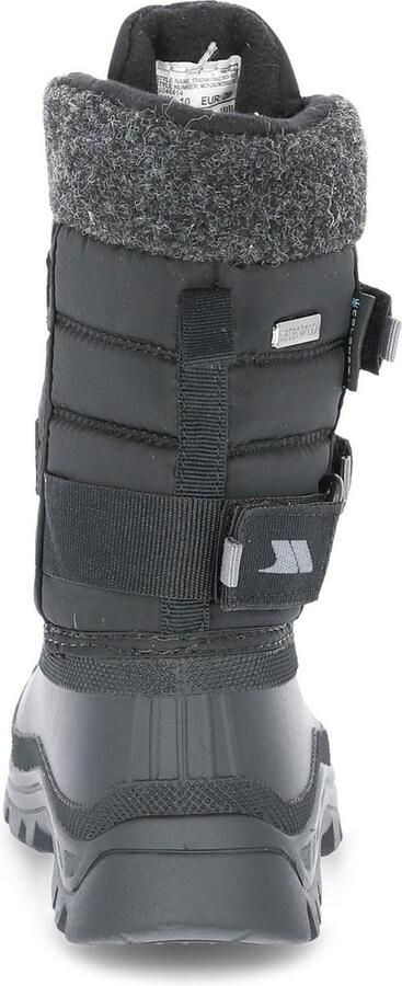 Trespass Childrens Boys Strachan II Waterproof Touch Fastening Snow Boots (Black) - Foto 4