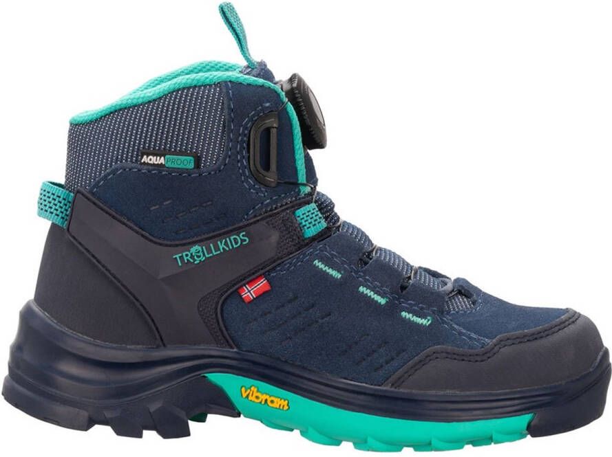 Trollkids Kid's Gjende Hiker Mid Wandelschoenen blauw