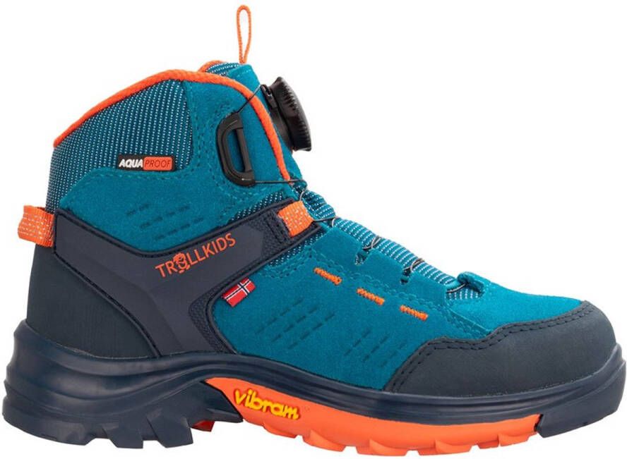 Trollkids Kid's Gjende Hiker Mid Wandelschoenen blauw