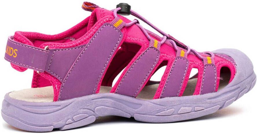 Trollkids Kid's Kvalvika Sandal Sandalen purper roze
