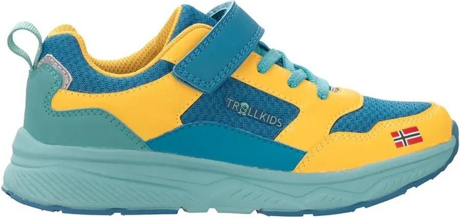 Trollkids Haugesund Wandelschoenen Groen Geel Blauw