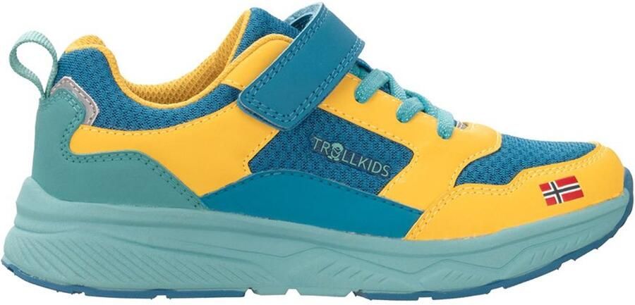 Trollkids Haugesund Wandelschoenen Groen Geel Blauw