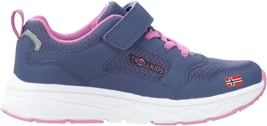 Trollkids Kid's Haugesund Sneaker Vrijetijdsschoenen blauw pink