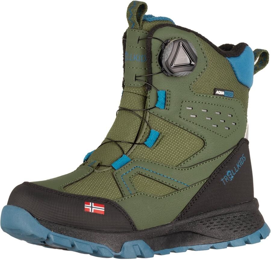 Trollkids Kid's Kirkenes Winter Boots Winterschoenen olijfgroen